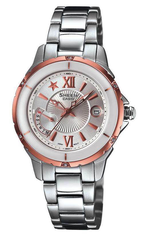 Casio Sheen SHE-4505SG-7ADR Kadın Kol Saati - Hakel Saat - Casio